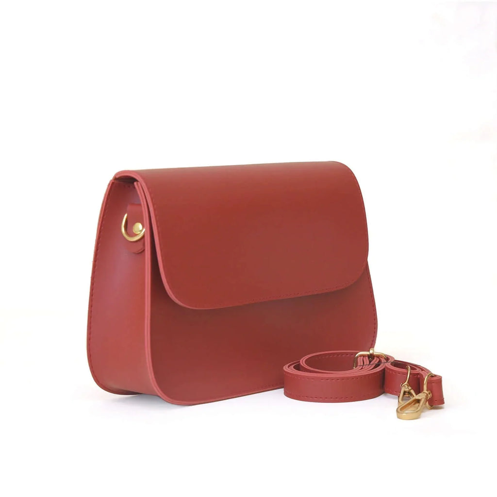 Cross Maroon women's handbag in maroon by Bag X