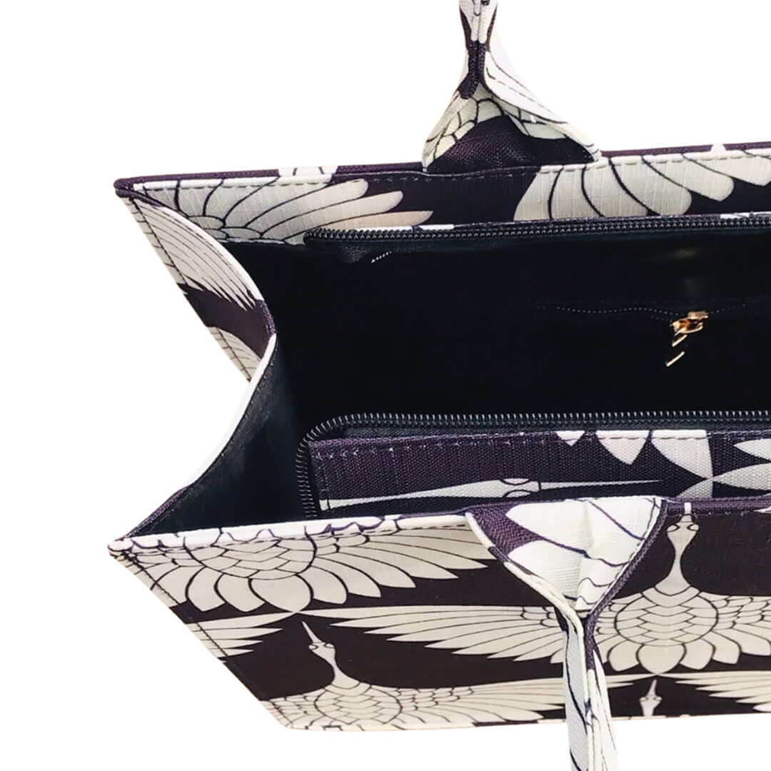 Flora Bloom Black women's tote bag in black by Bag X