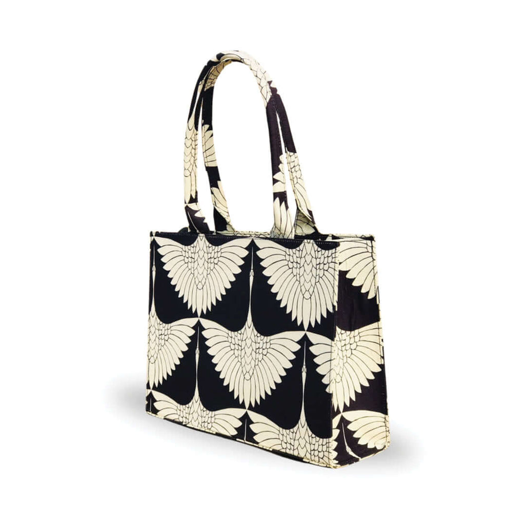 Flora Bloom Black women's tote bag in black by Bag X