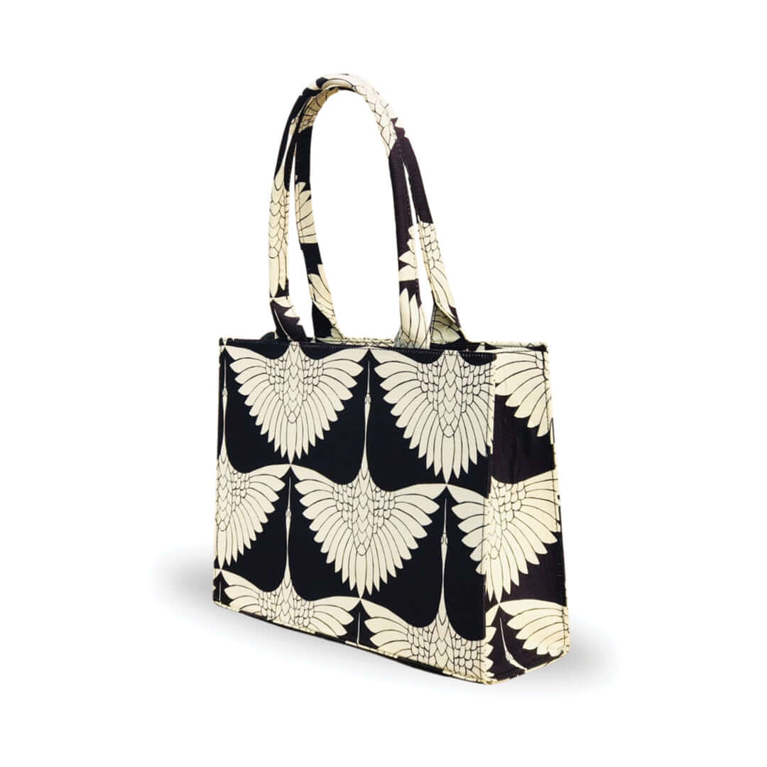 Flora Bloom Black women's tote bag in black by Bag X