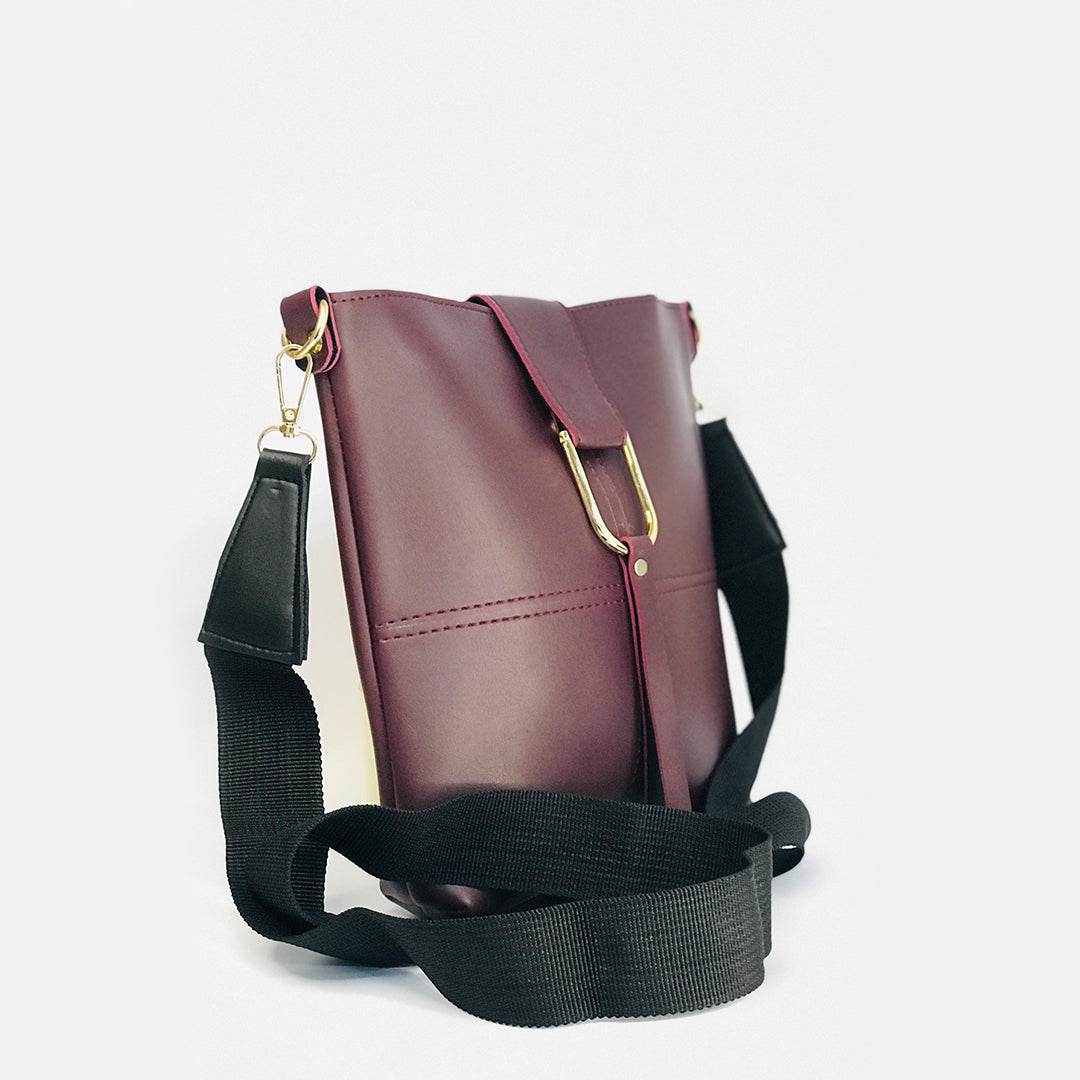 Bob Maroon women's crossbody bag in maroon by Bag X