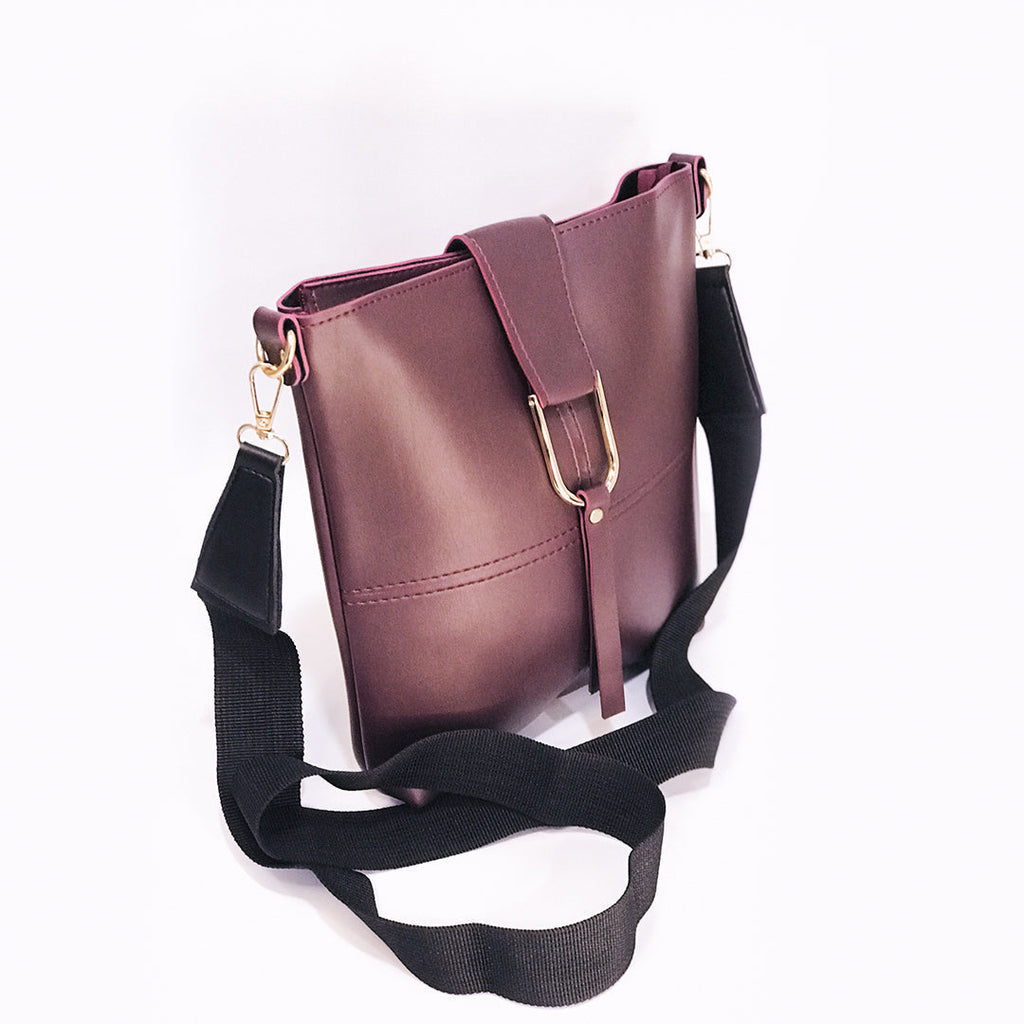 Bob Maroon women's crossbody bag in maroon by Bag X