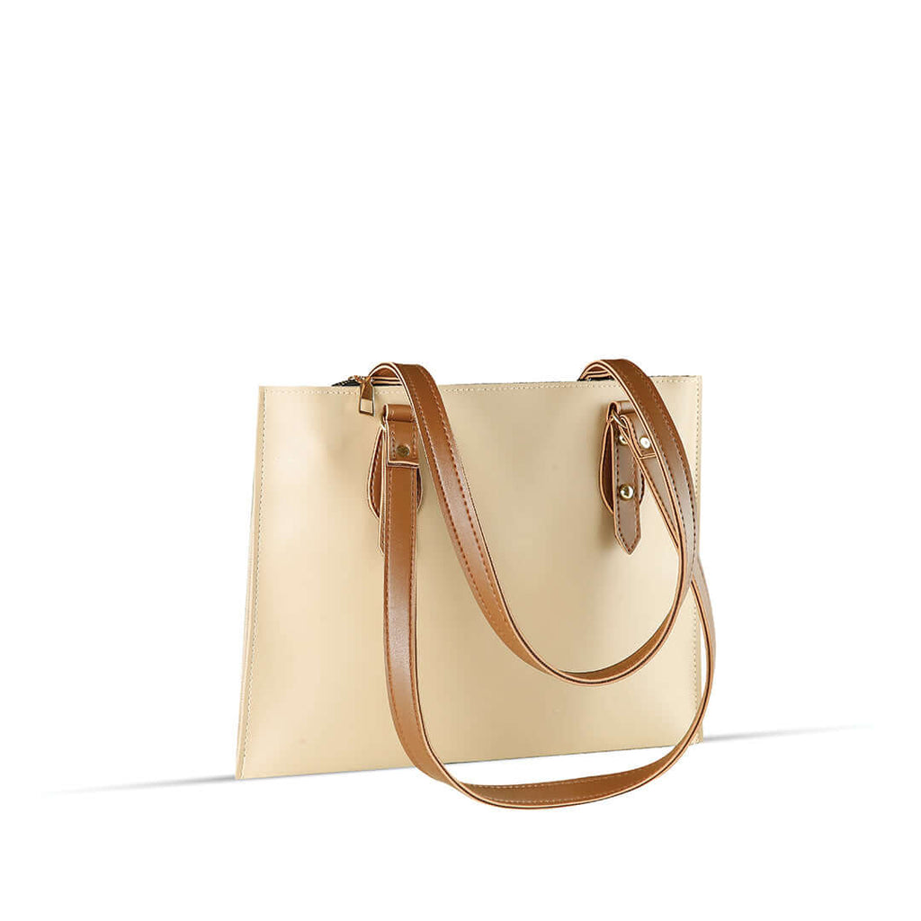 Arya Beige women's shoulder bag in beige by Bag X