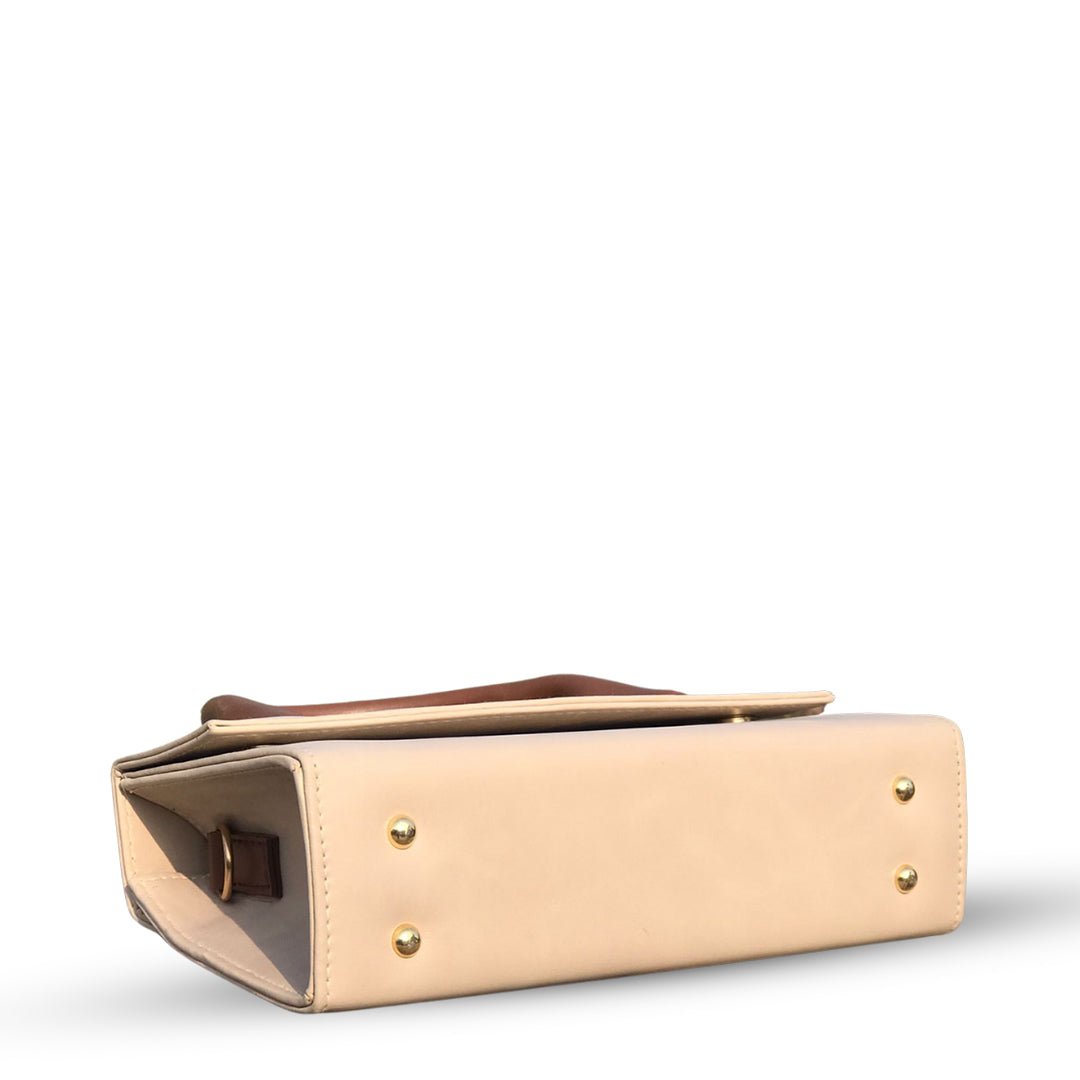 Julia Beige women's shoulder bag in beige by Bag X
