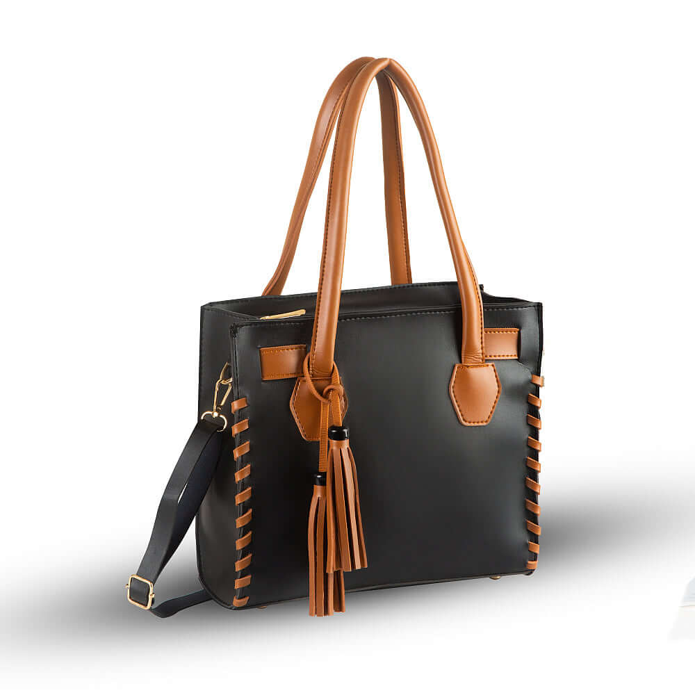 Mingle Black women's handbag in black by Bag X