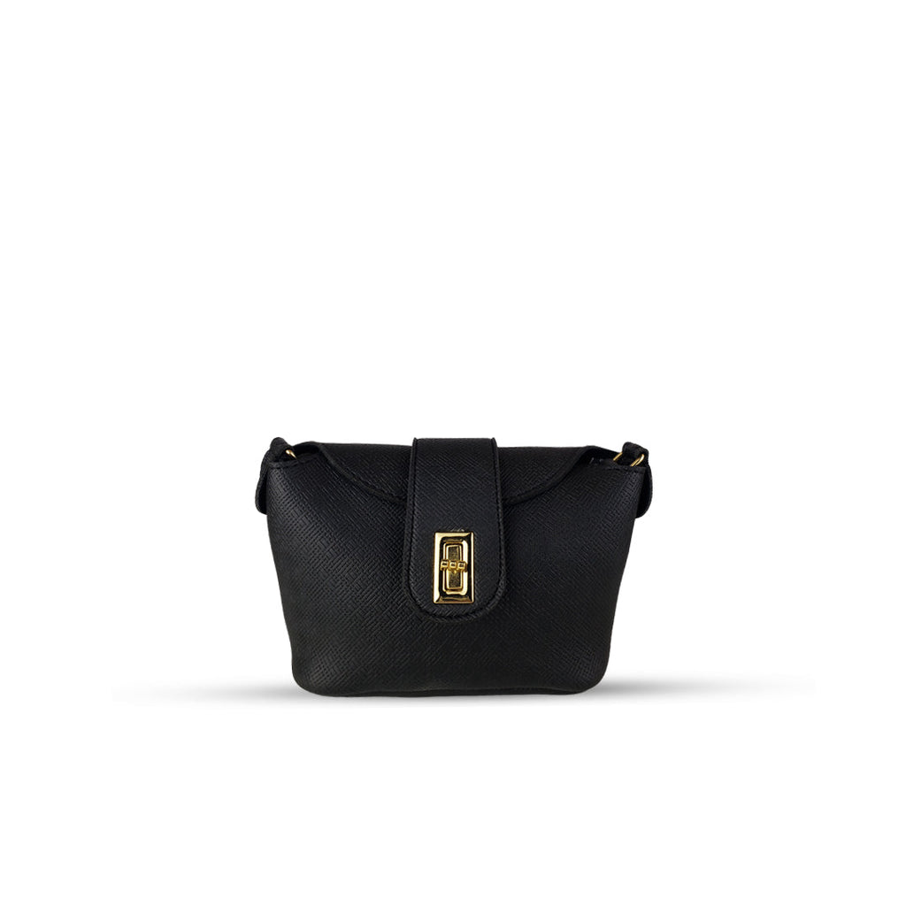 Bolt Black women's crossbody bag in black by Bag X