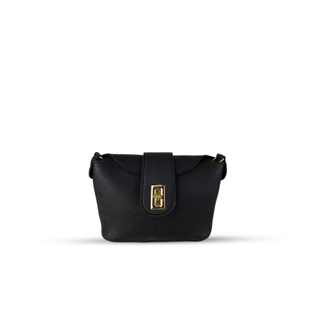 Bolt Black women's crossbody bag in black by Bag X