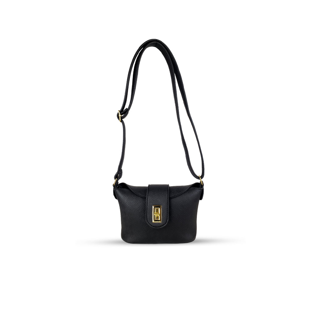 Bolt Black women's crossbody bag in black by Bag X