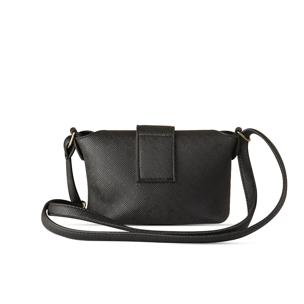 Bolt Black women's crossbody bag in black by Bag X