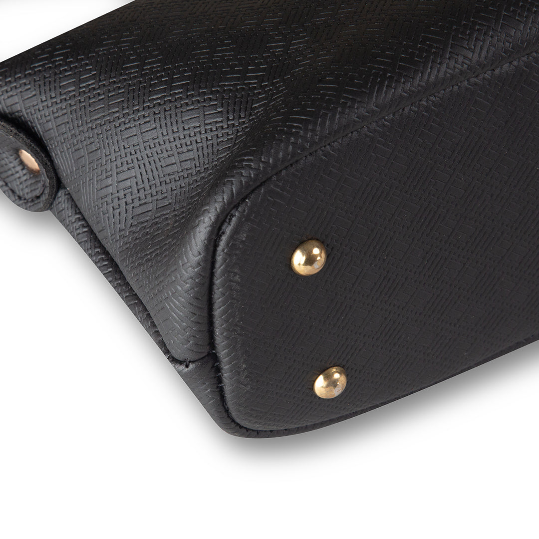 Bolt Black women's crossbody bag in black by Bag X