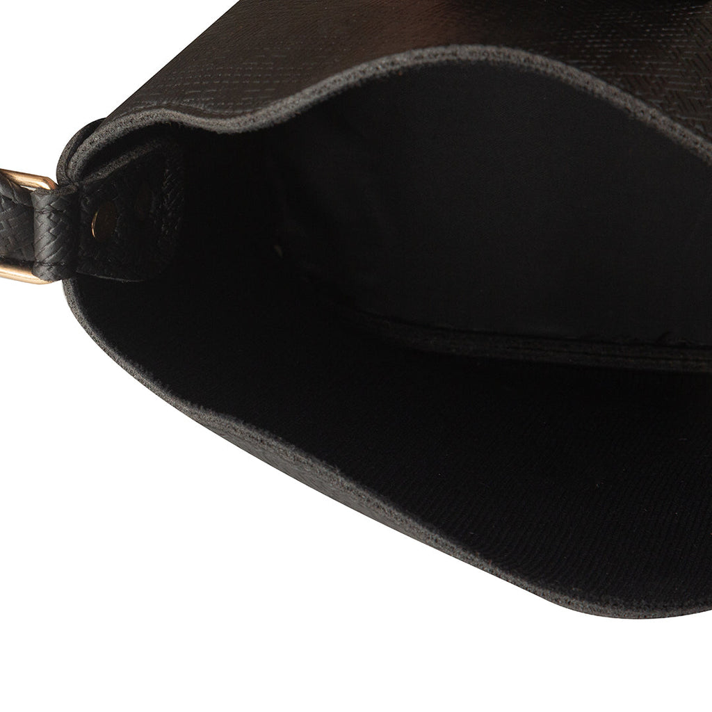 Bolt Black women's crossbody bag in black by Bag X
