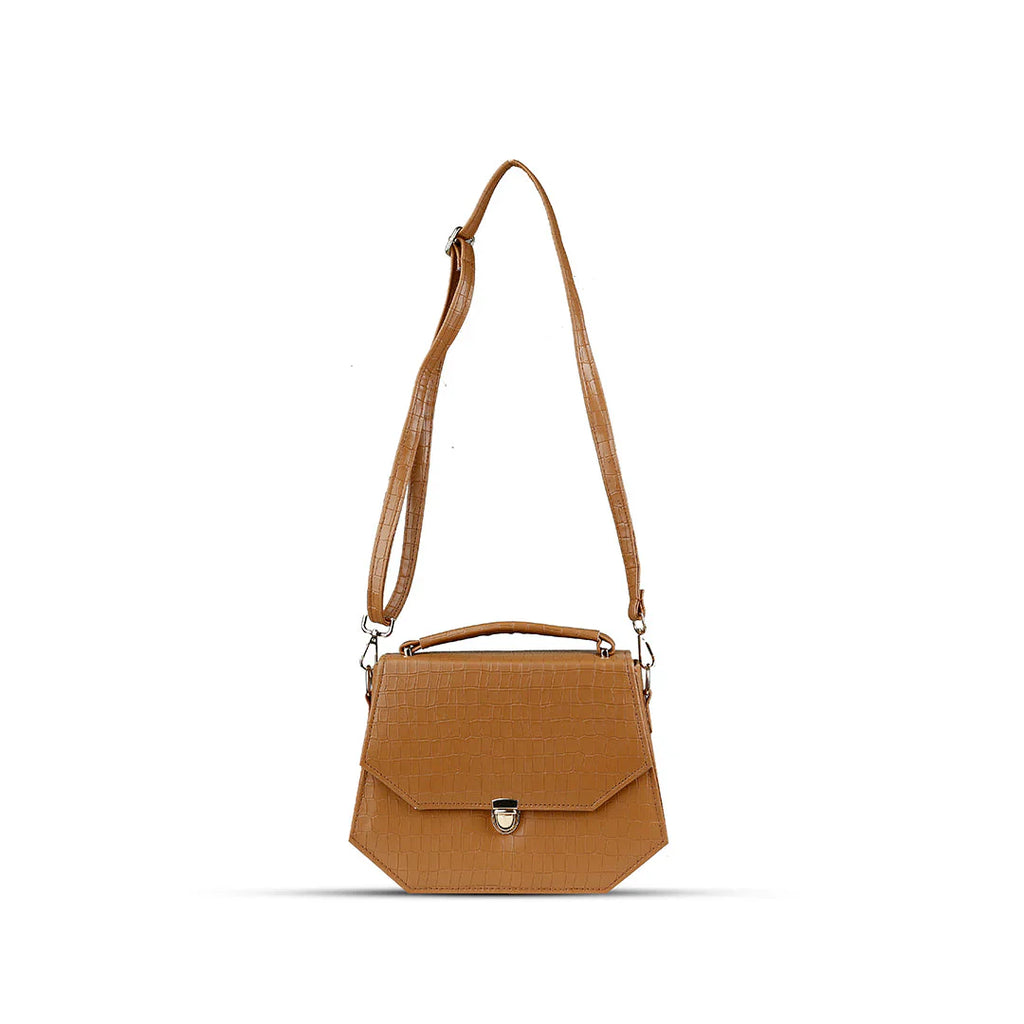 Hexa Brown women's handbag in brown by Bag X