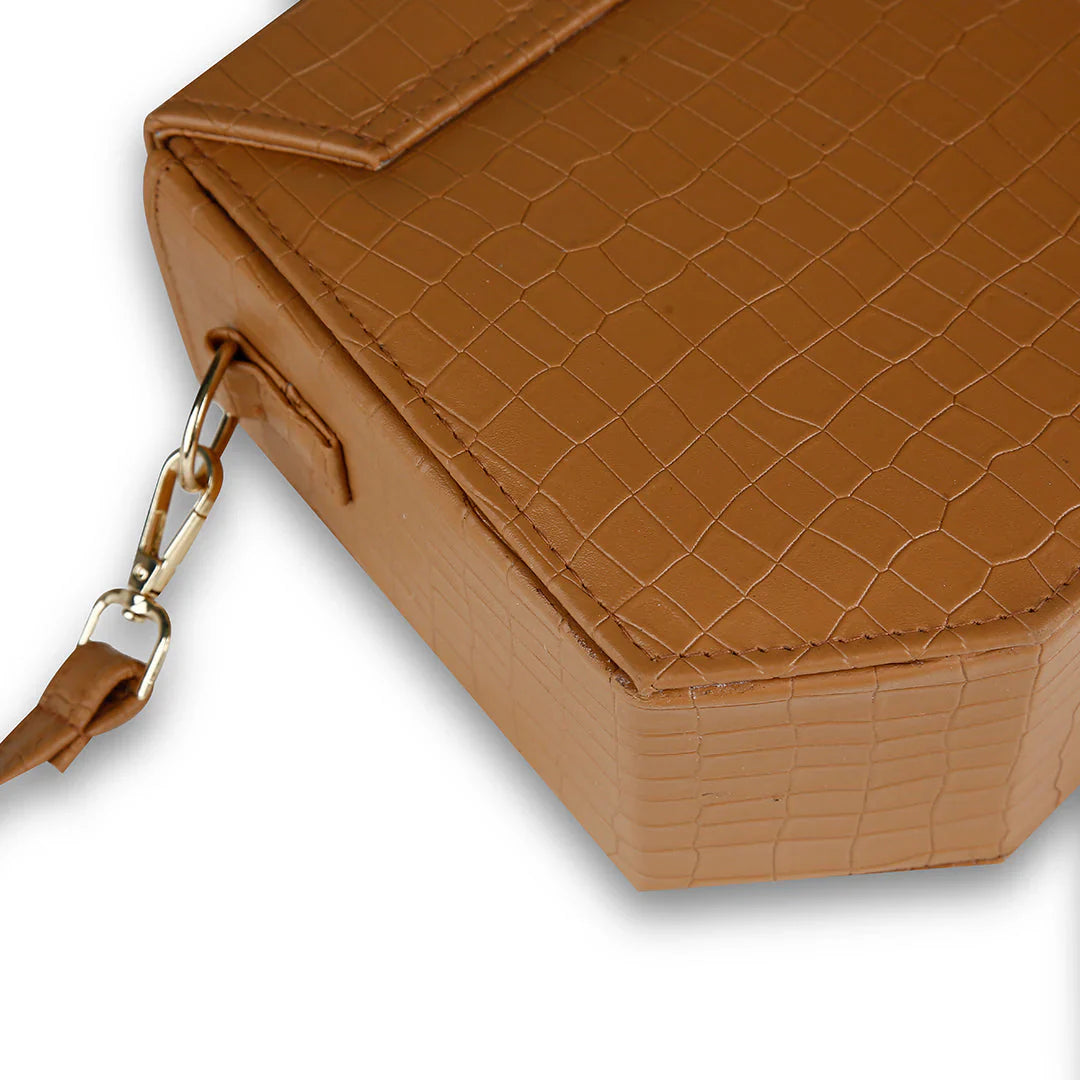Hexa Brown women's handbag in brown by Bag X