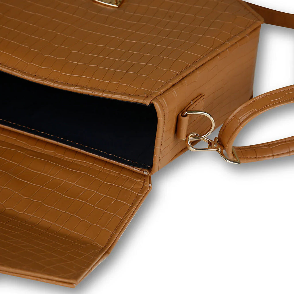 Hexa Brown women's handbag in brown by Bag X