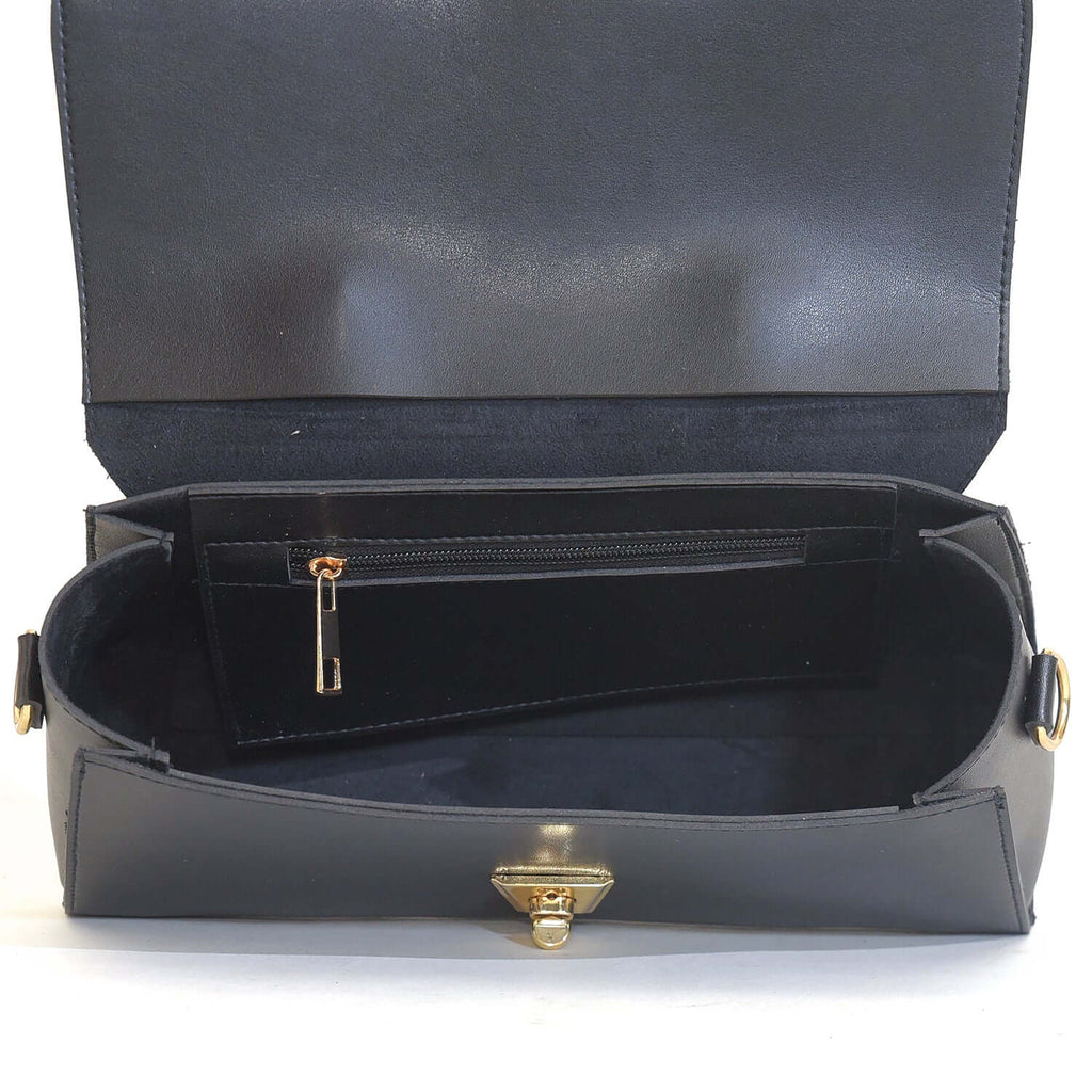 Florida Black women's crossbody bag in black by Bag X