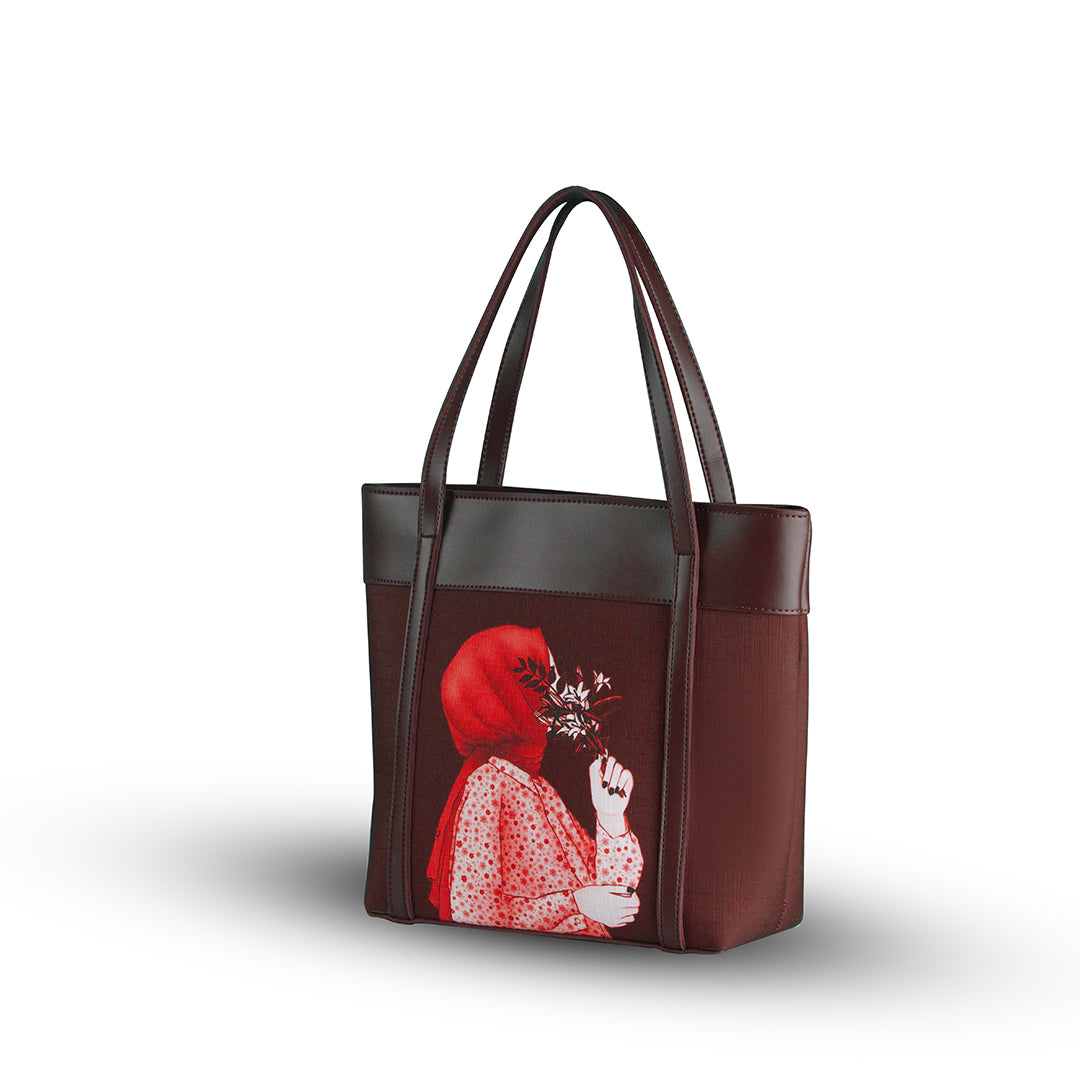 Belle Maroon women's tote bag in maroon by Bag X
