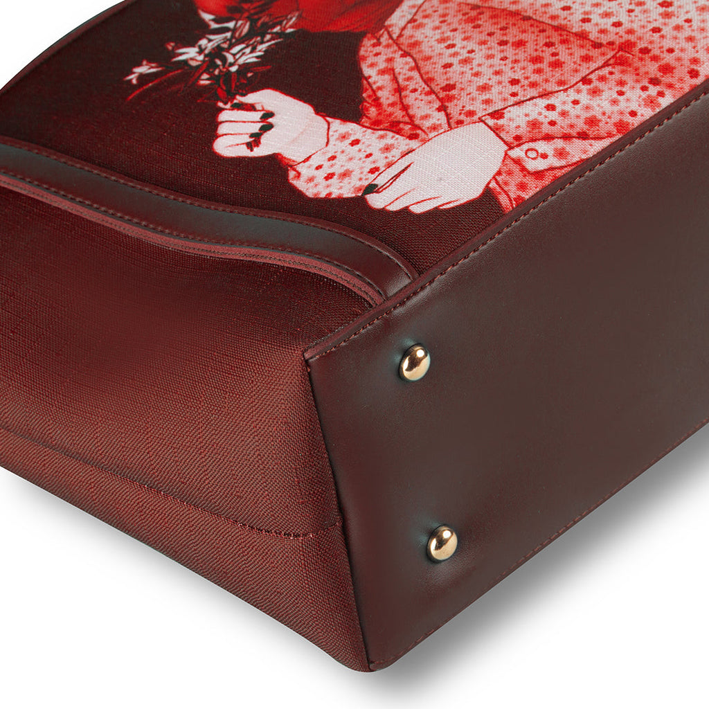 Belle Maroon women's tote bag in maroon by Bag X