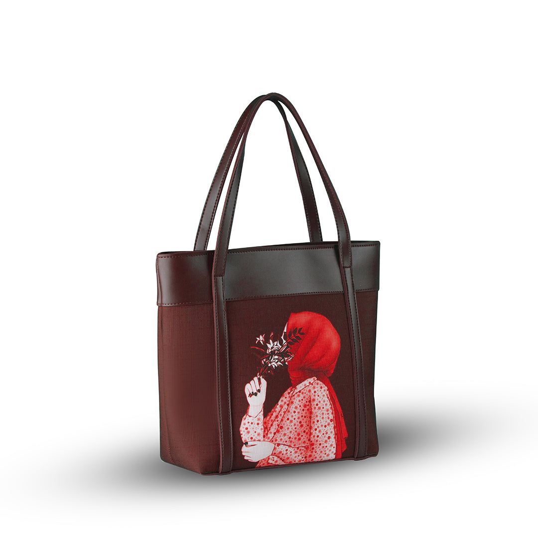 Belle Maroon women's tote bag in maroon by Bag X
