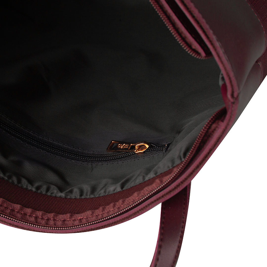 Belle Maroon women's tote bag in maroon by Bag X