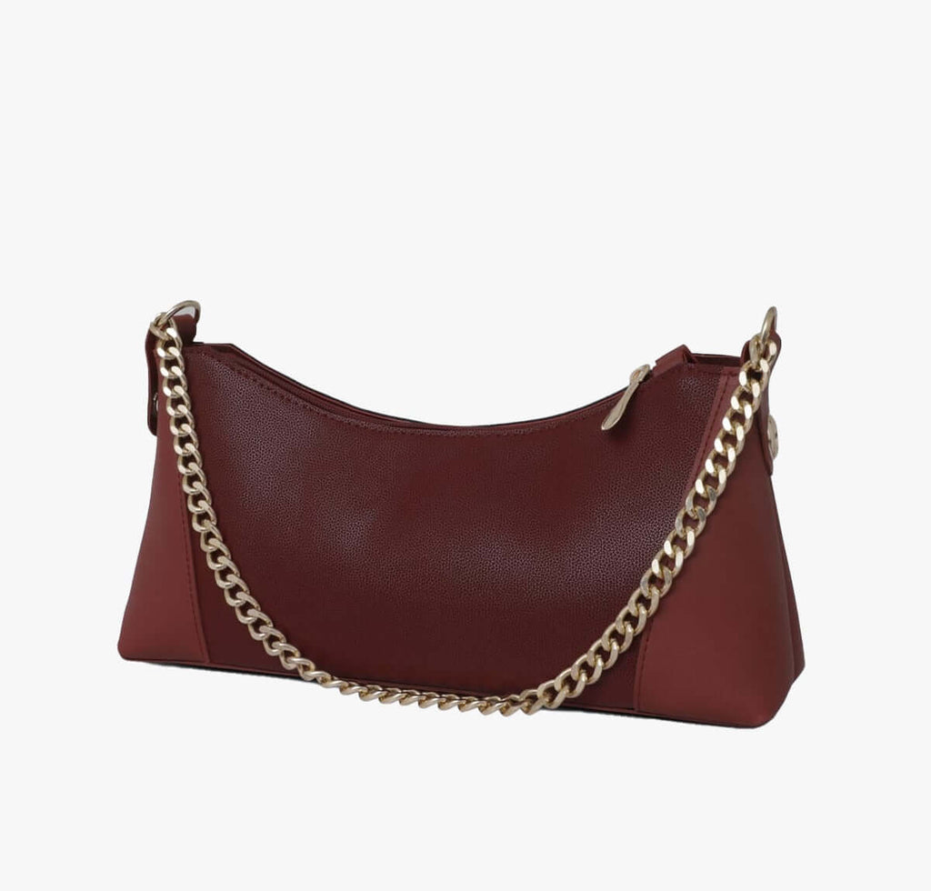 Crescent Maroon women's handbag in maroon by Bag X