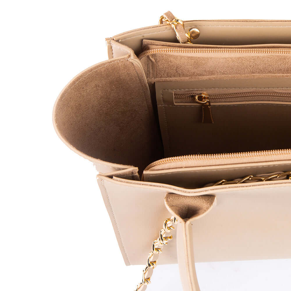 Plush Beige women's handbag in beige by Bag X