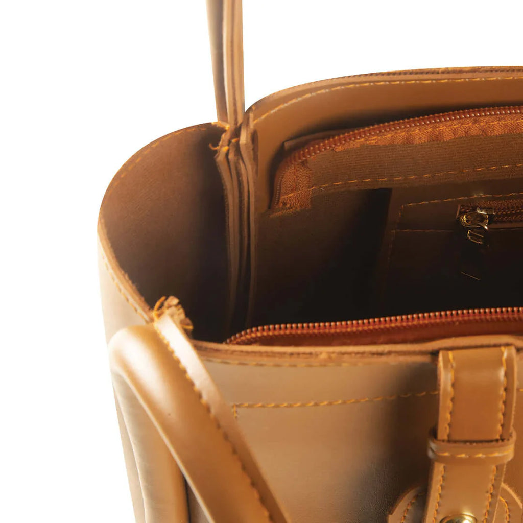 Ginger Brown women's shoulder bag in brown by Bag X