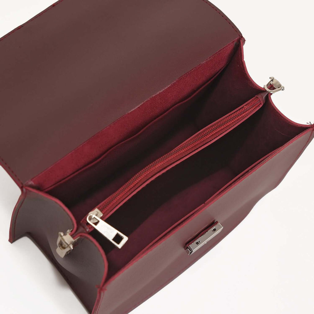 Charlie Maroon women's crossbody bag in maroon by Bag X