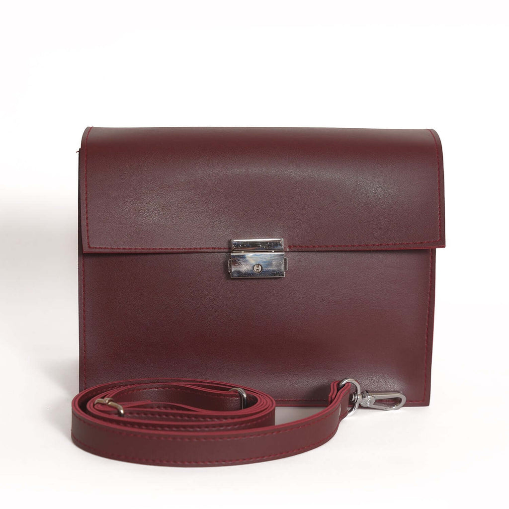 Charlie Maroon women's crossbody bag in maroon by Bag X