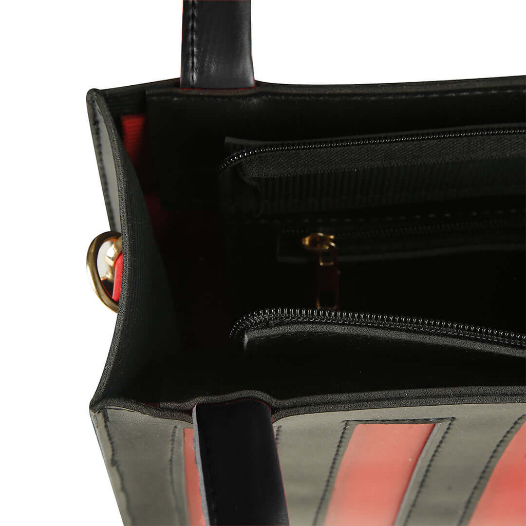 Drew Black / Red women's shoulder bag in black by Bag X