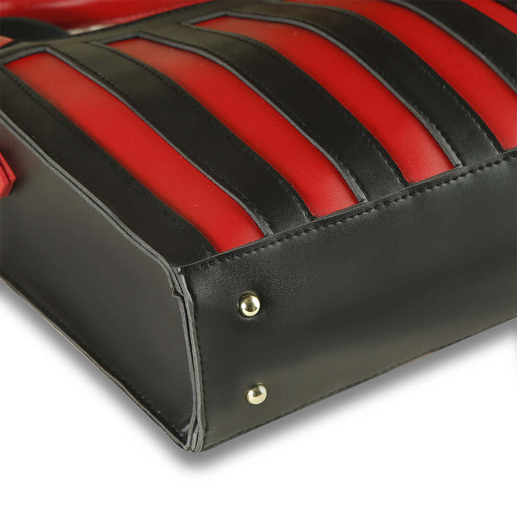 Drew Black / Red women's shoulder bag in black by Bag X