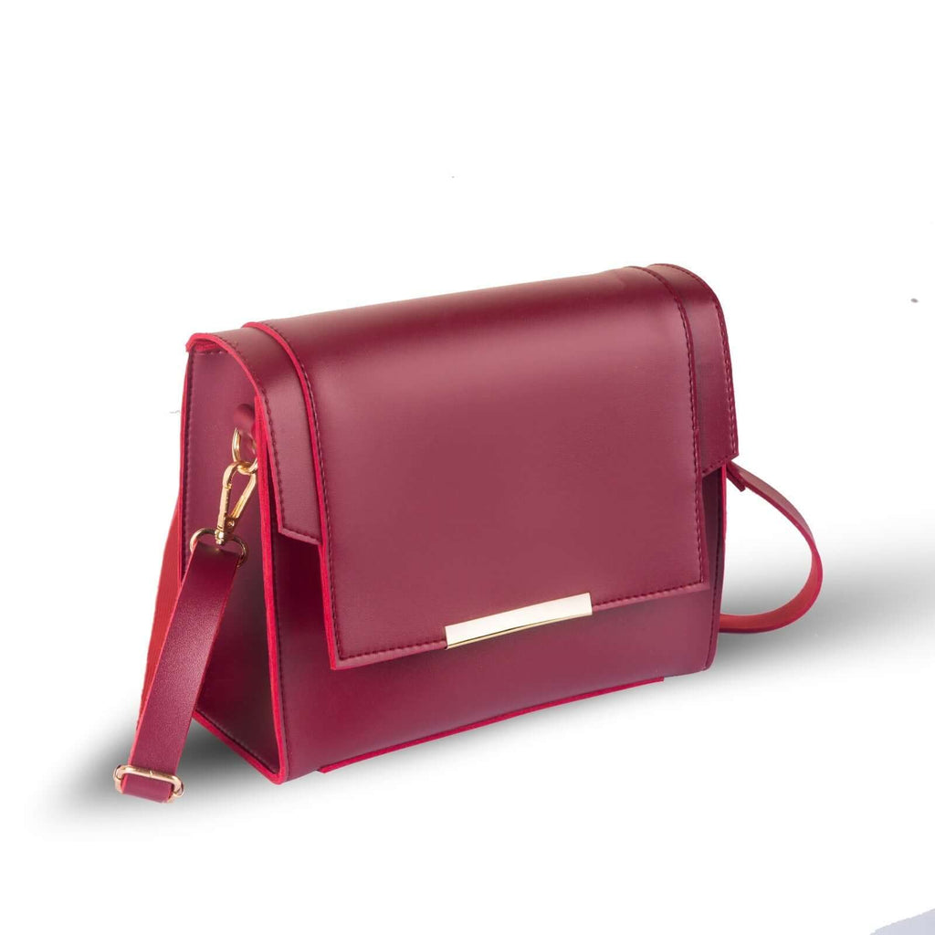 Blaze Maroon women's handbag in maroon by Bag X