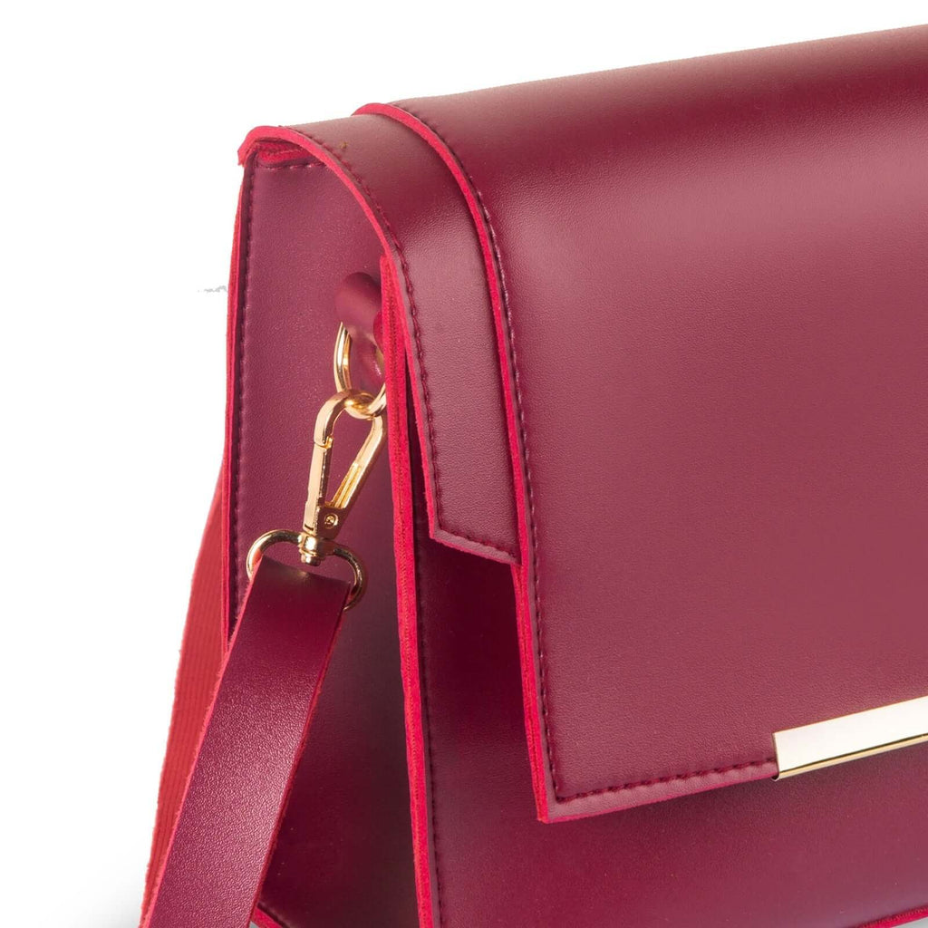 Blaze Maroon women's handbag in maroon by Bag X