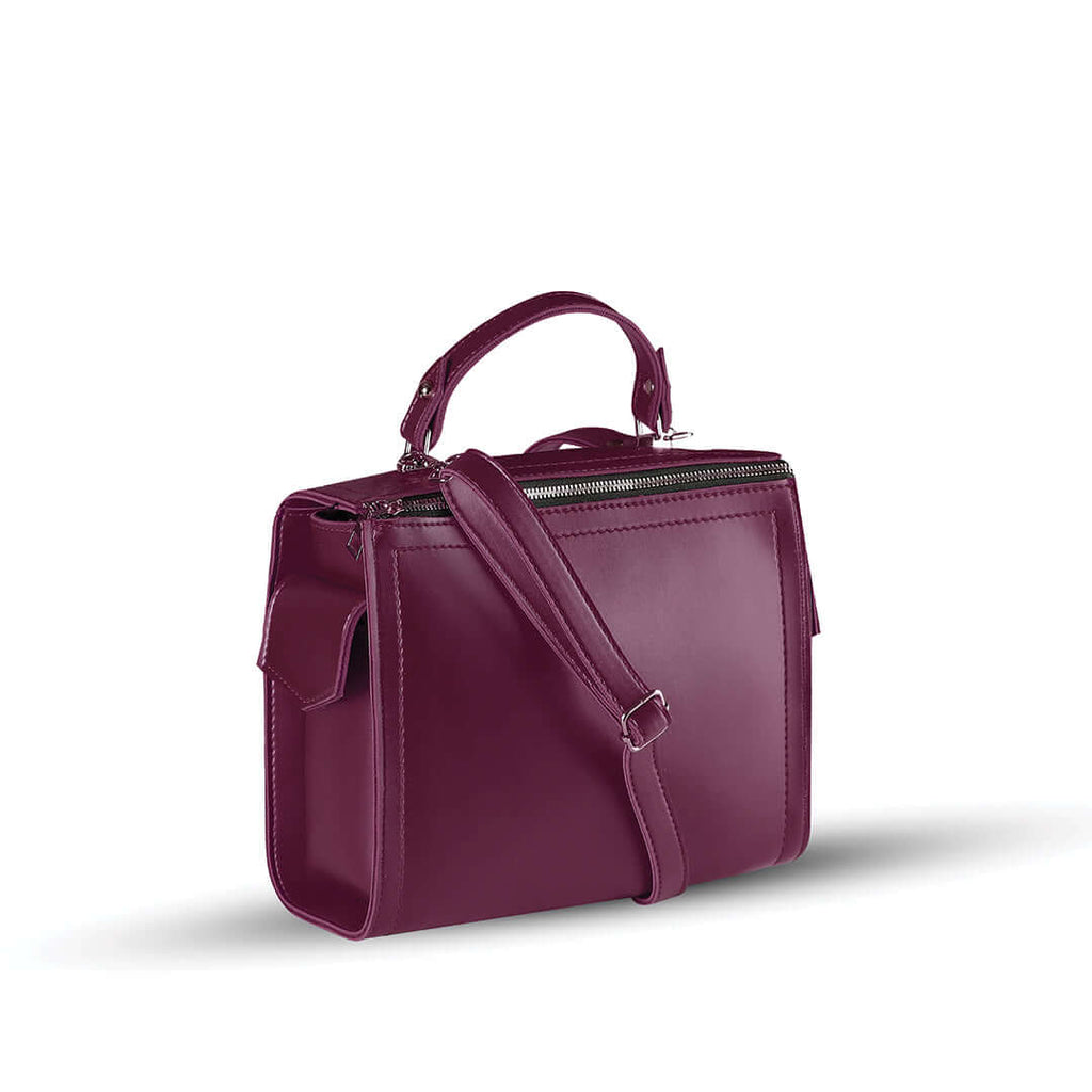 Barbara Maroon women's shoulder bag in maroon by Bag X