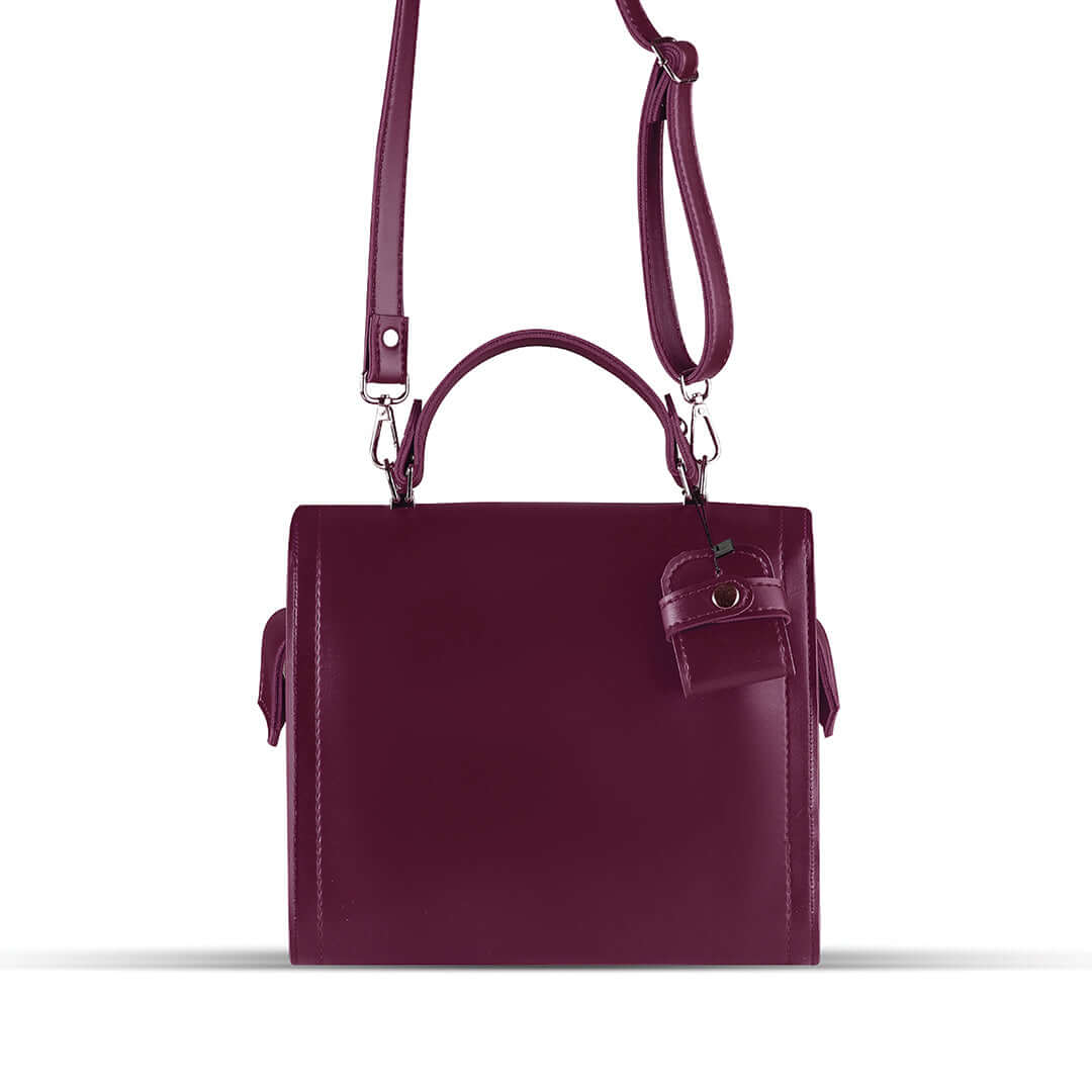 Barbara Maroon women's shoulder bag in maroon by Bag X