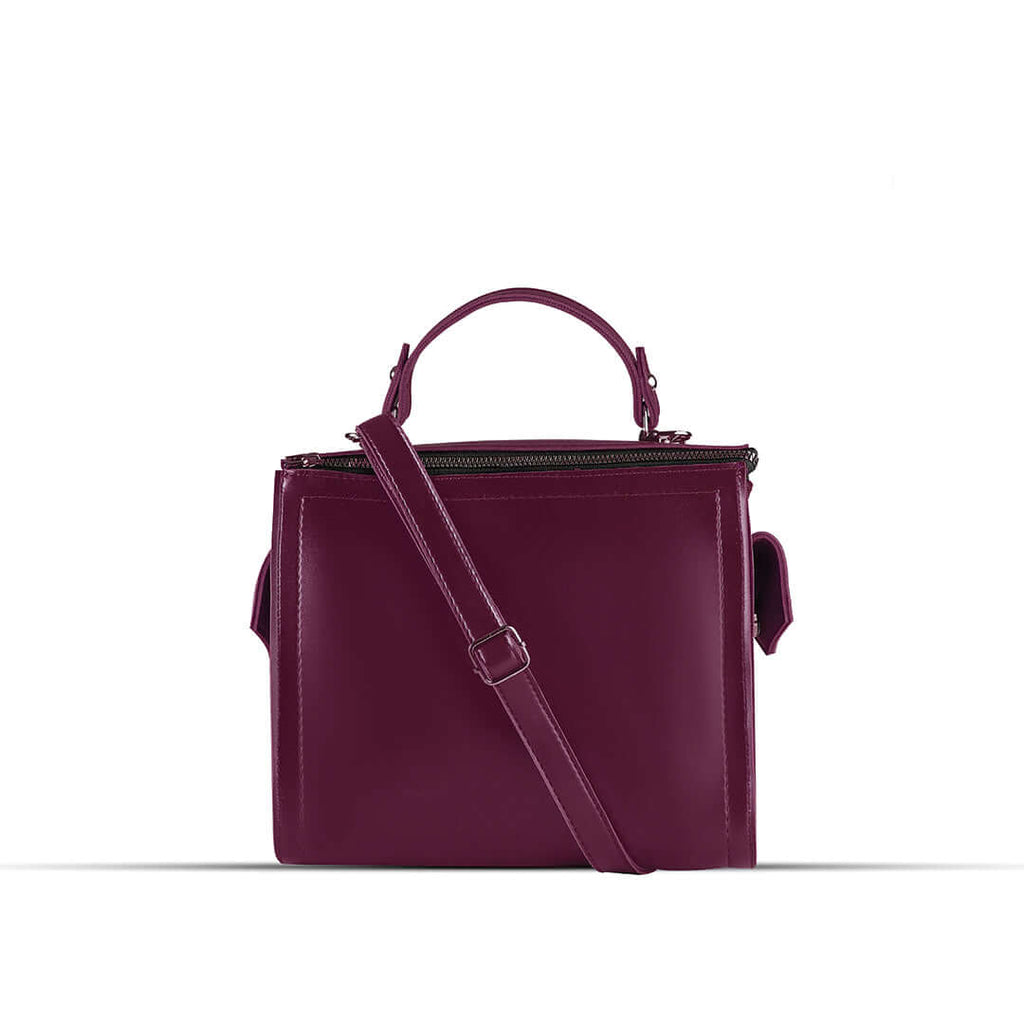 Barbara Maroon women's shoulder bag in maroon by Bag X
