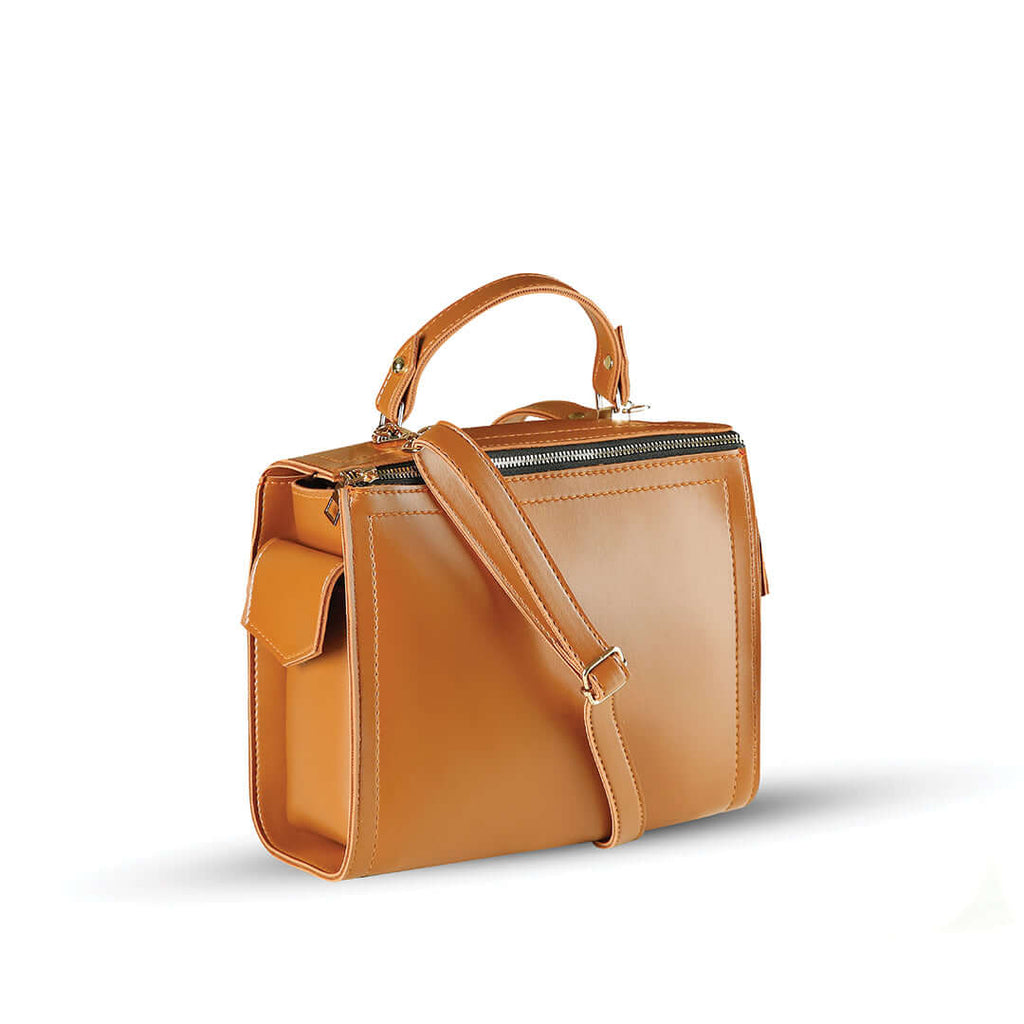 Barbara Brown women's shoulder bag in brown by Bag X