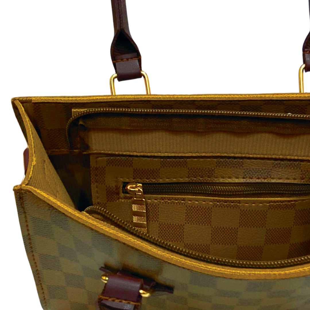 Mayfair Brown women's shoulder bag in brown by Bag X