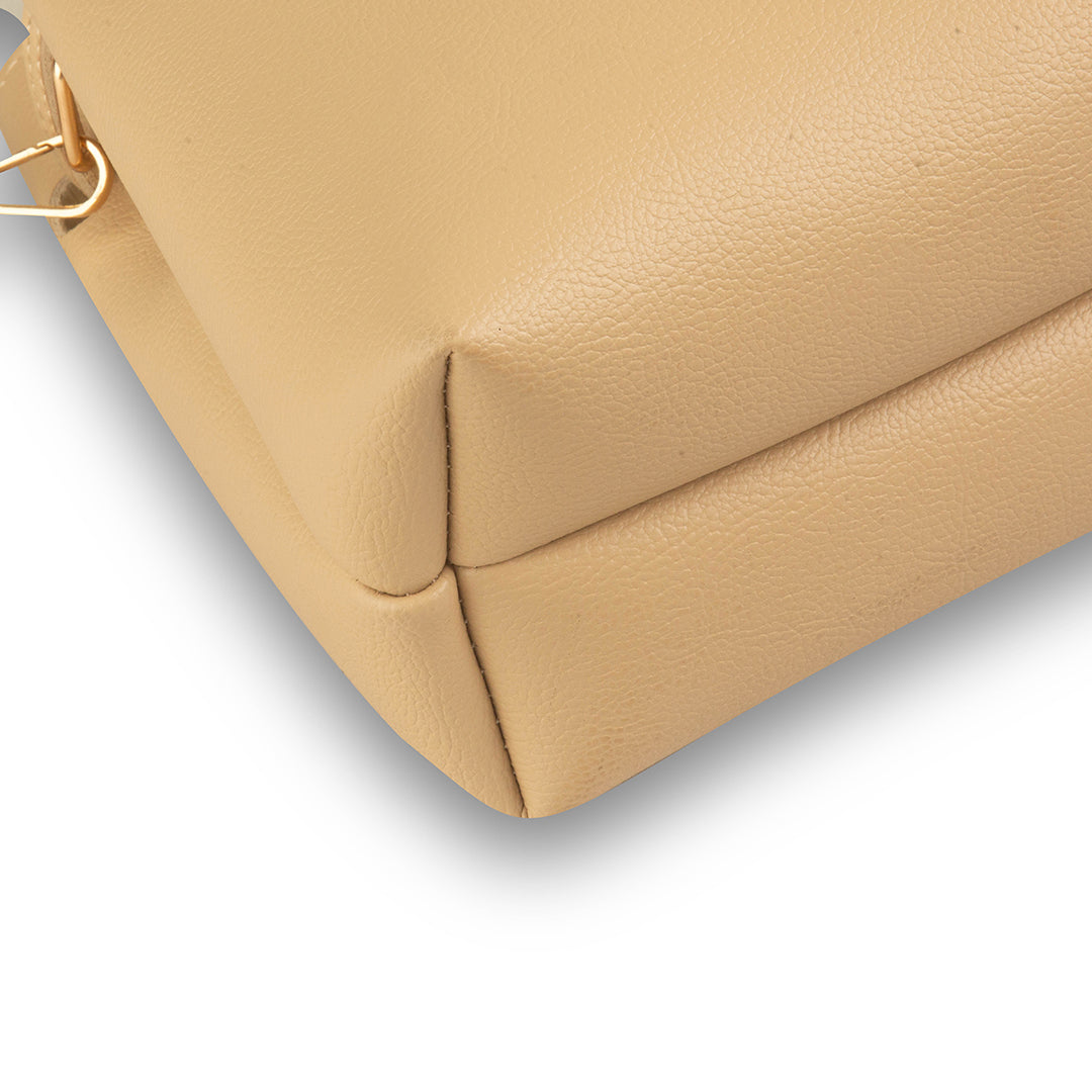 Kelly Beige women's shoulder bag in beige by Bag X