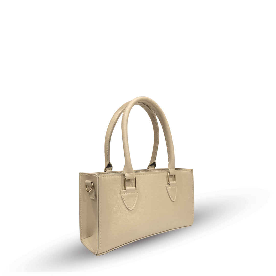Mayfair Beige women's shoulder bag in beige by Bag X