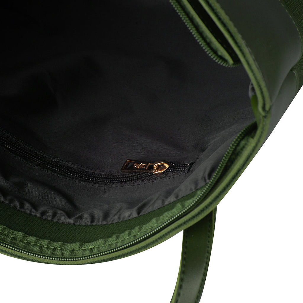 Belle Green women's tote bag in green by Bag X