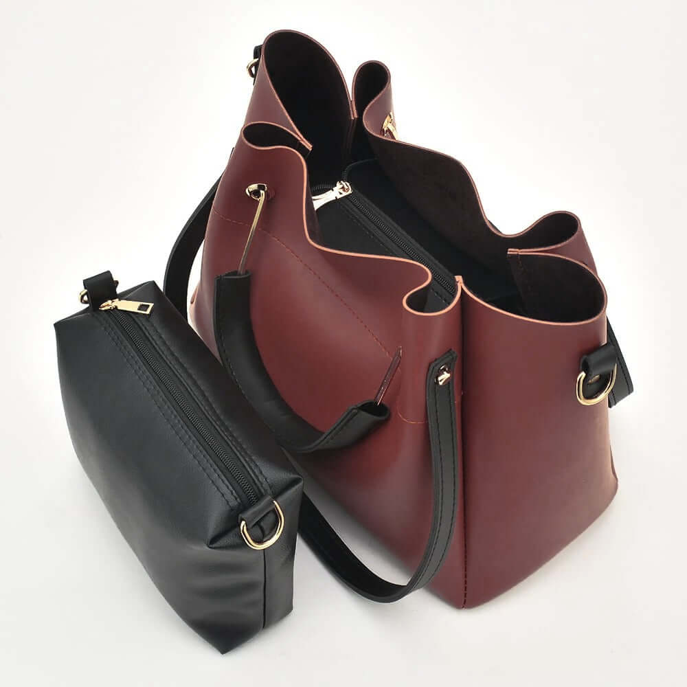 Georgia Maroon women's handbag in maroon by Bag X