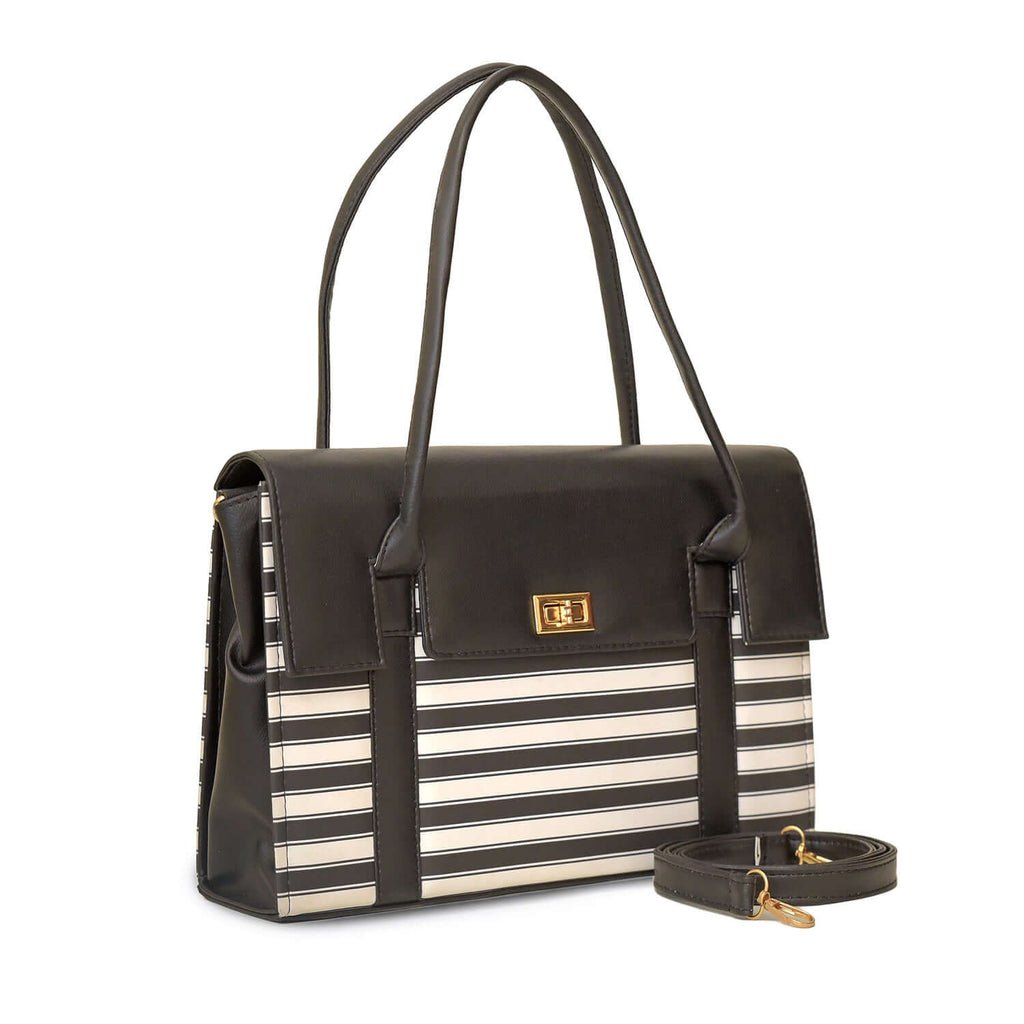 Darwin Black women's shoulder bag in black by Bag X
