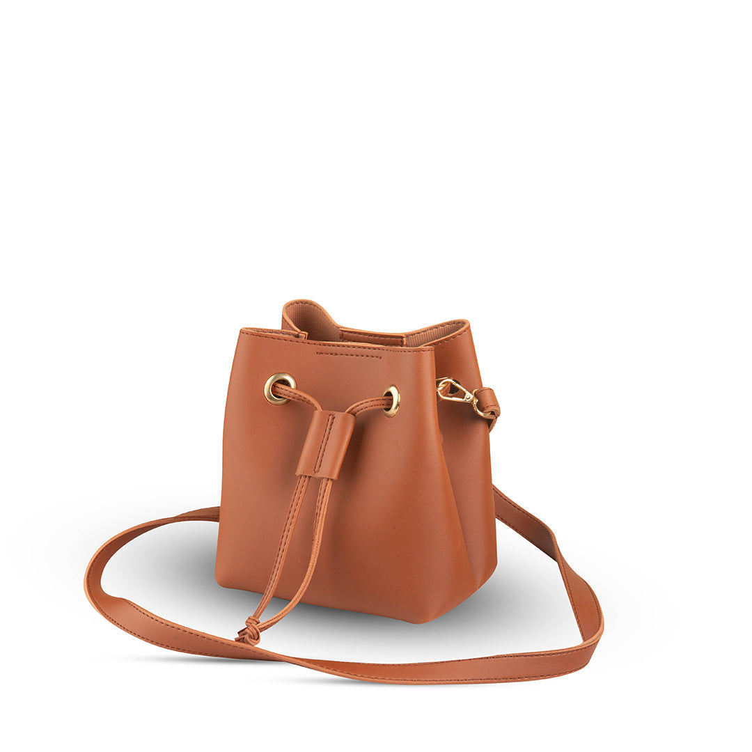 Kelly Brown women's shoulder bag in brown by Bag X