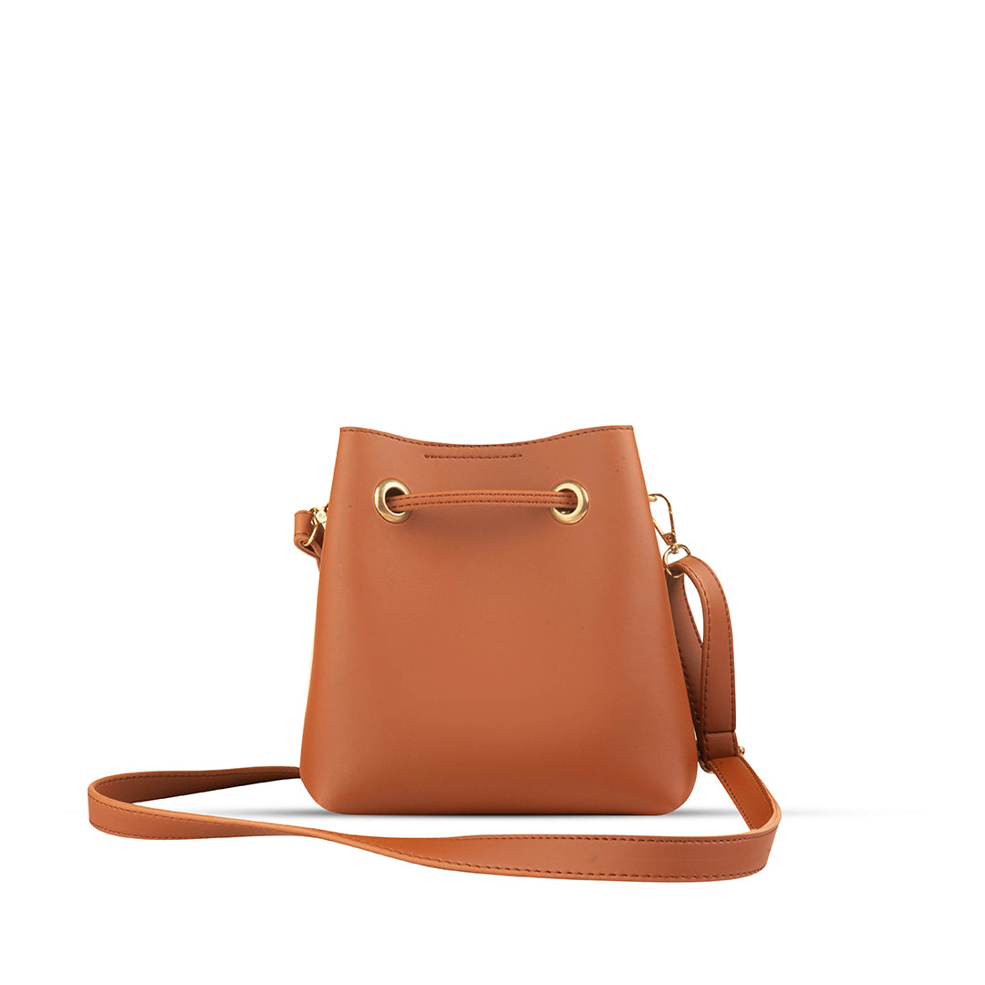 Kelly Brown women's shoulder bag in brown by Bag X