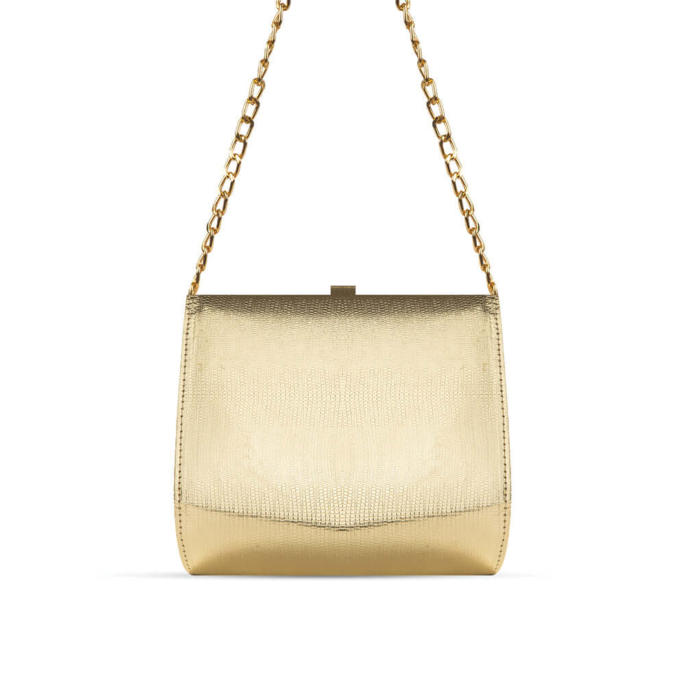 Charm Gold women's handbag in gold by Bag X