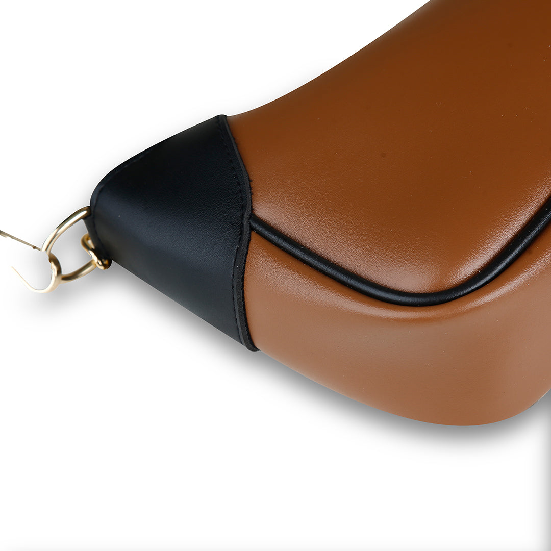 Lumi Brown women's shoulder bag in brown by Bag X