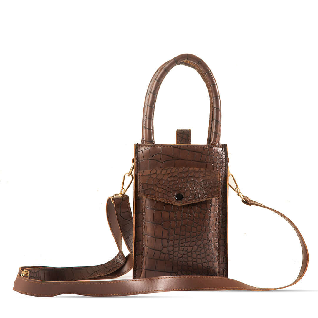 Bliss Choco women's crossbody bag in choco by Bag X