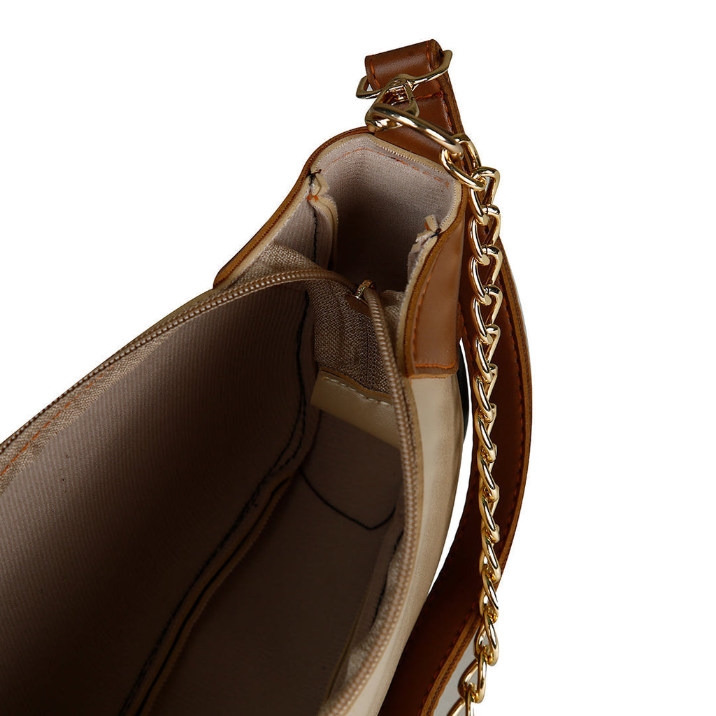 Lumi Beige - Leftover women's shoulder bag in beige by Bag X