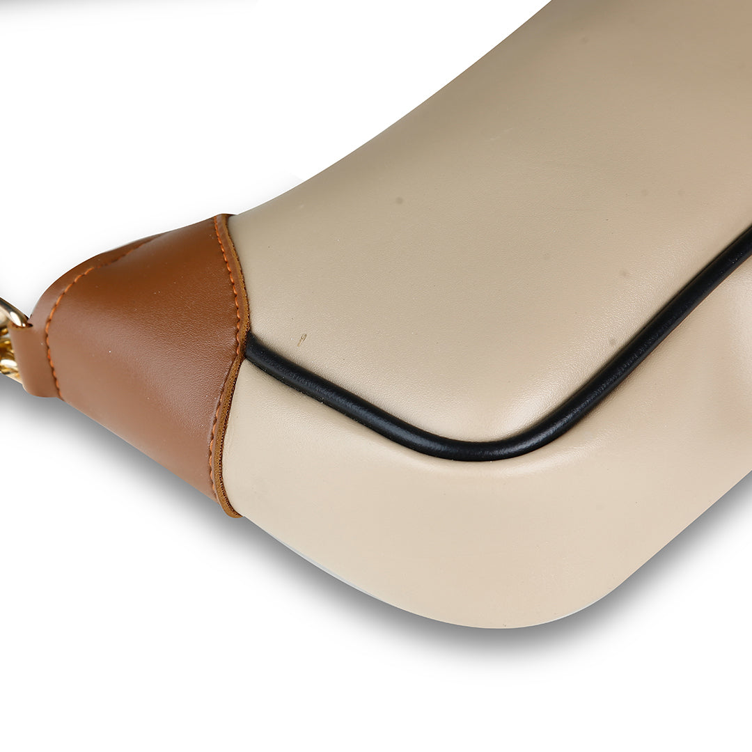 Lumi Beige - Leftover women's shoulder bag in beige by Bag X