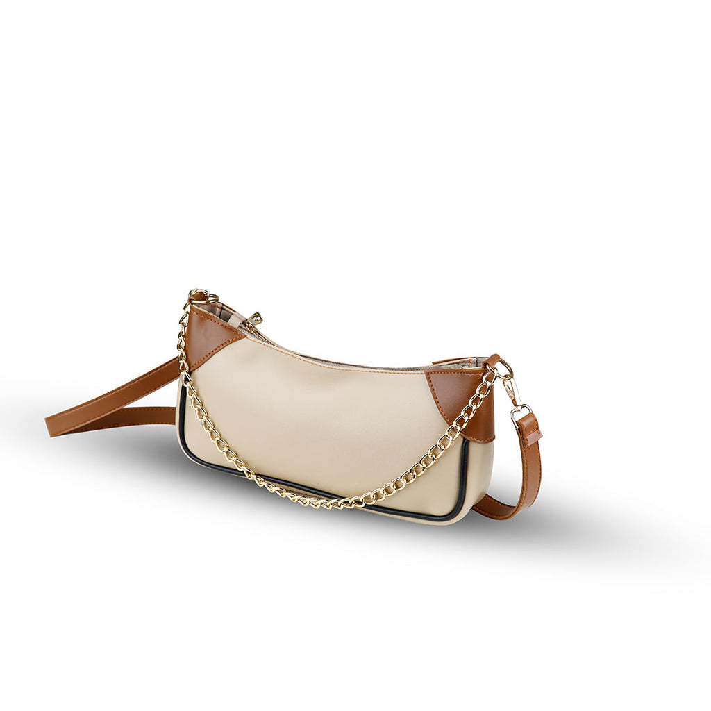 Lumi Beige - Leftover women's shoulder bag in beige by Bag X
